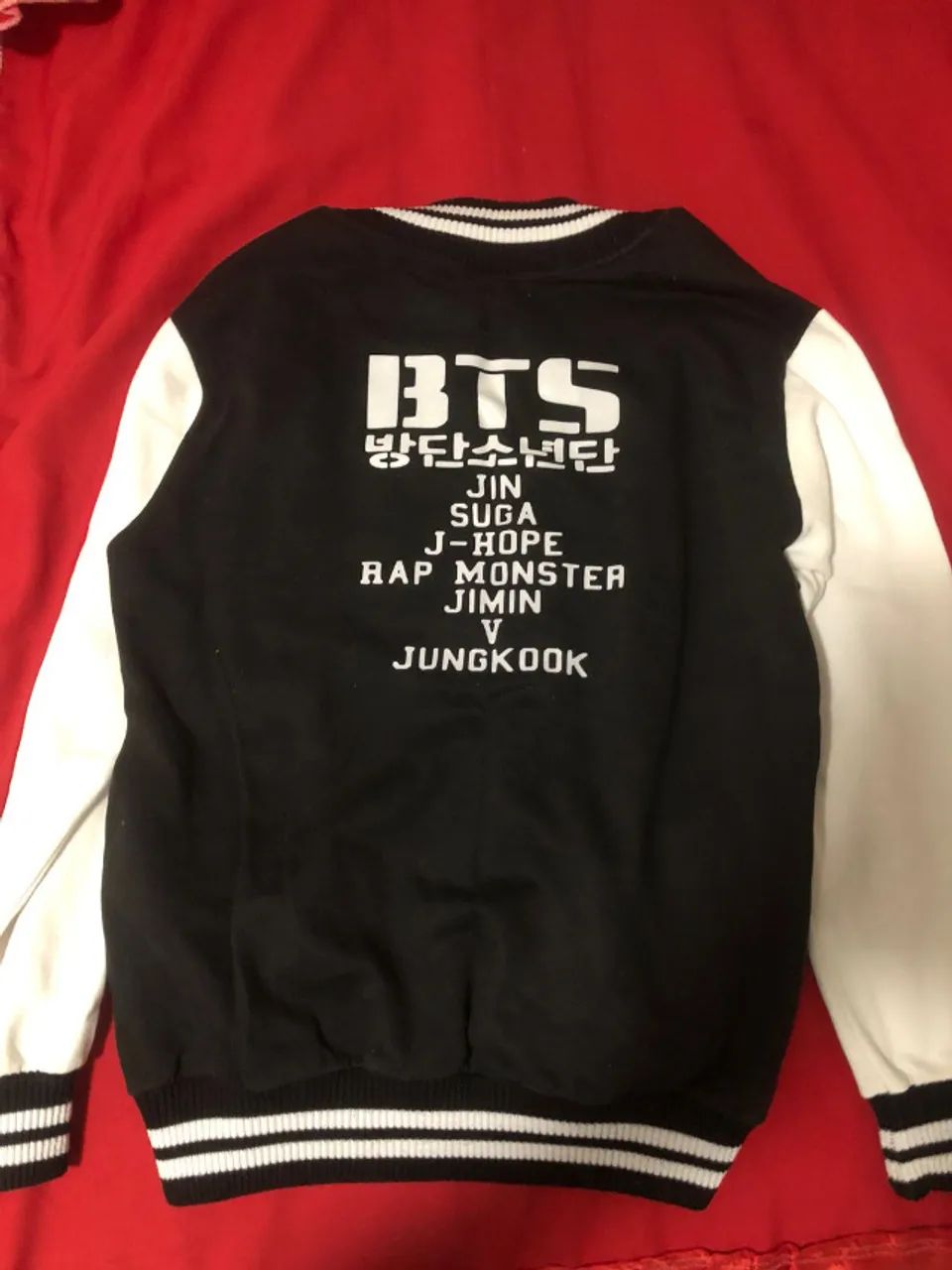 Casaco BTS jaqueta college feminino tamanho M Roupas Fazenda