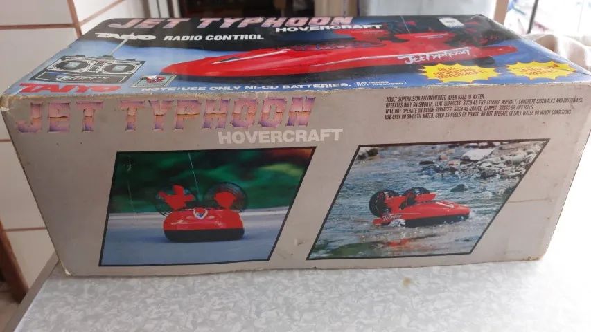 Jet Typhoon Hovercraft Taiyo Estrela - Completo na caixa funcionando e com fonte. - Foto 5