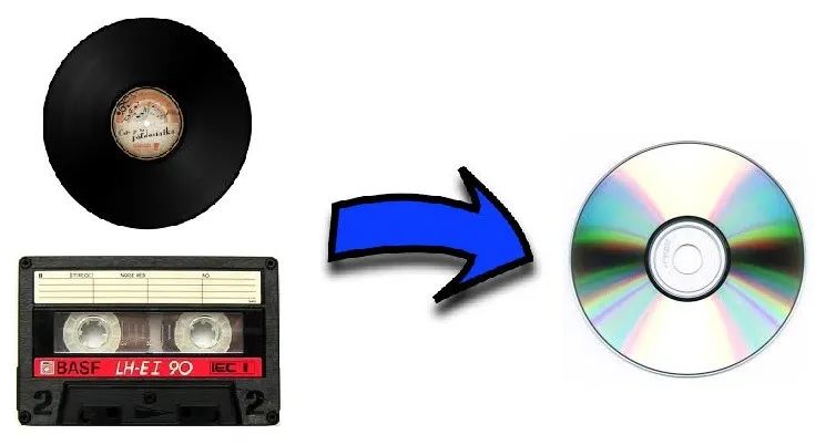 Gravação Conversão VINIL/K7 para CD MP3