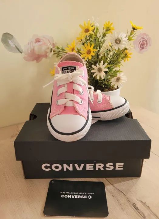 Tênis Converse All Star Bebê Rosa