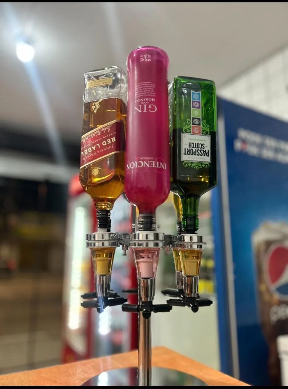 Dispenser de bebidas para 4 e 6 garrafas - ideal para bar e área gourmet - Foto 3