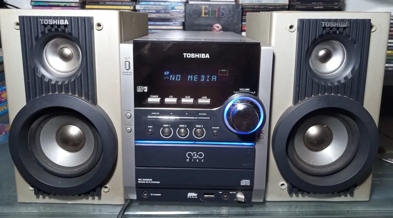Mini System Toshiba Hi-Fi Mod. MC855MUS Com Defeito Leia A Descrição