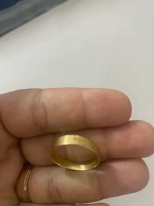 Anel de Ouro 18k par de alianca  - Foto 4