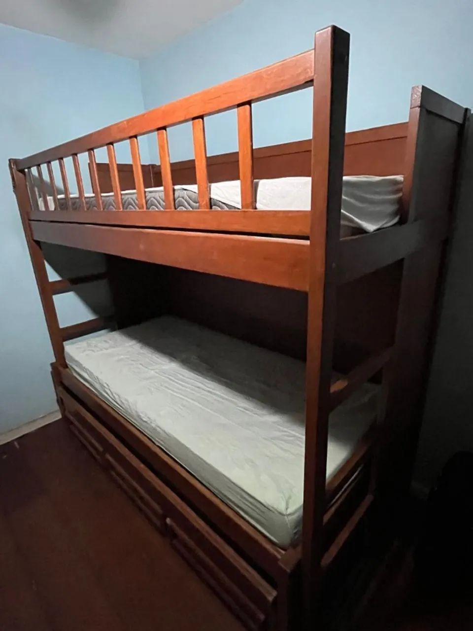 cama tríplice de madeira maciça 64317204149761121
