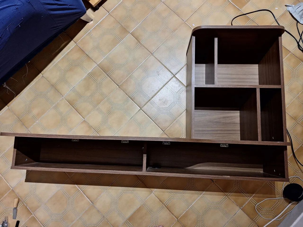 Escrivaninha de Canto em Madeira Lilac marrom