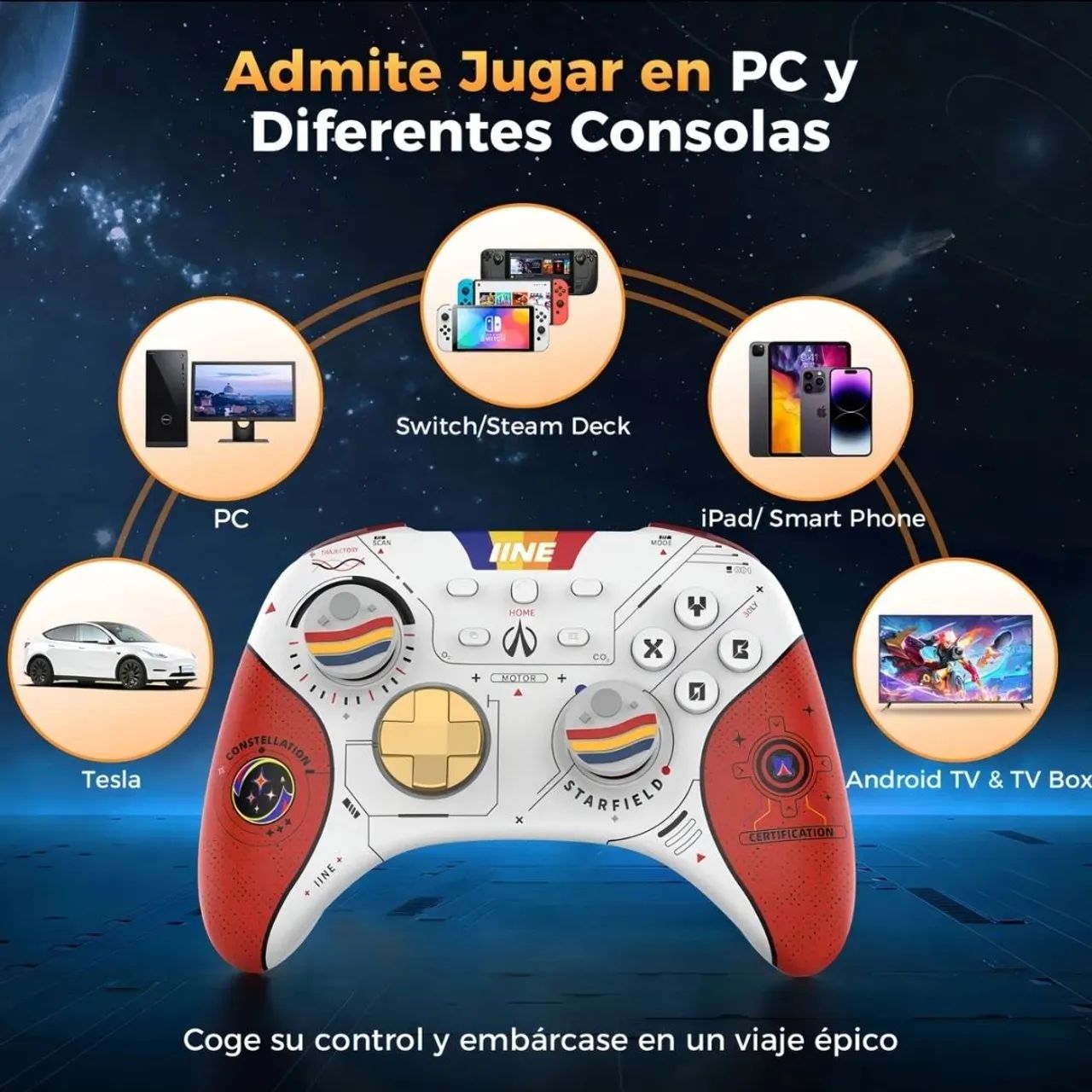 Controle Starfield Edição Limitada + Case compatível PC Nintendo switch  - Foto 5