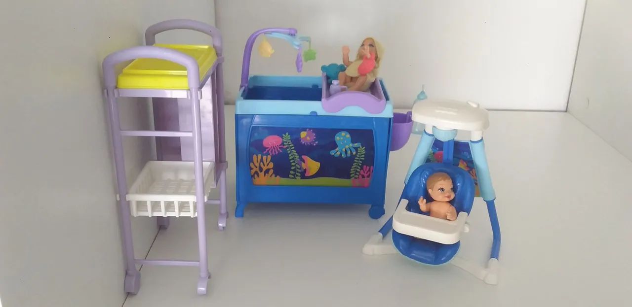 Barbie kit quarto do bebê mattel original  - Foto 6