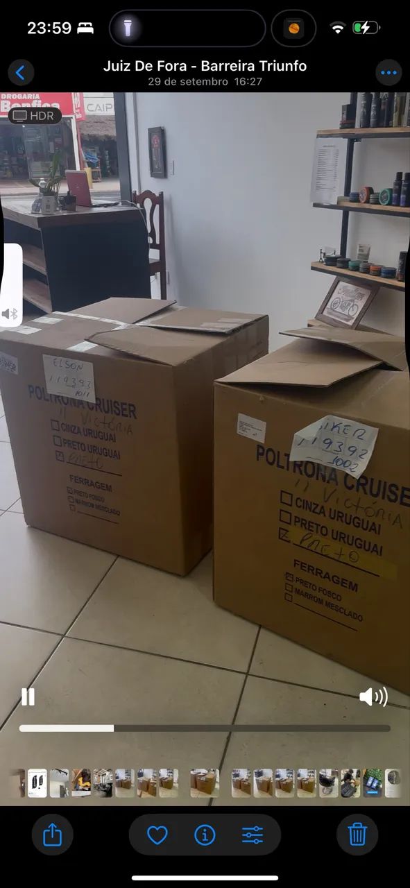 Cadeira de barbeiro cabeleireiro/ Poltrona Van Del Valde - Foto 3