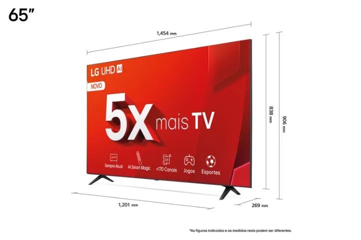 Loja MP Imports: Smart TV 4k LG UHD UT80 65 polegadas 65UT8050 - Foto 2