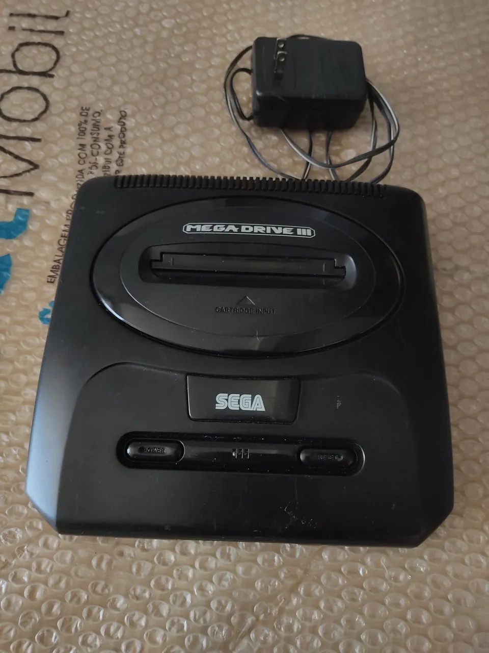 megadrive 3 com jogo na memória 