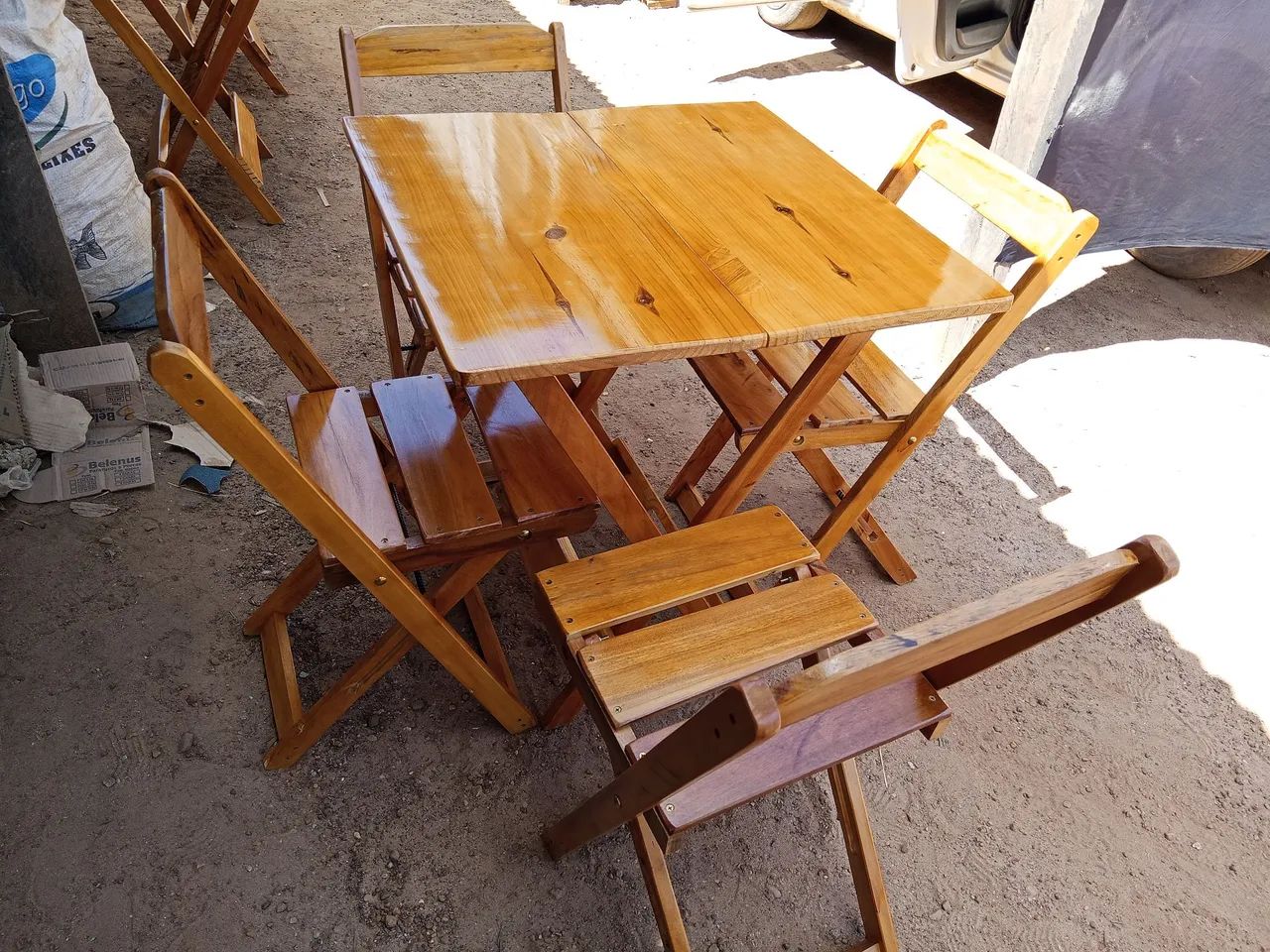Conjunto Mesa pra conveniência faço entrega  - Foto 2