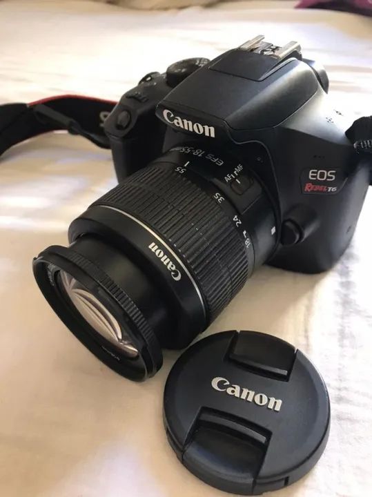 Câmera Canon EOS Rebel T6 com Lente 18-55mm