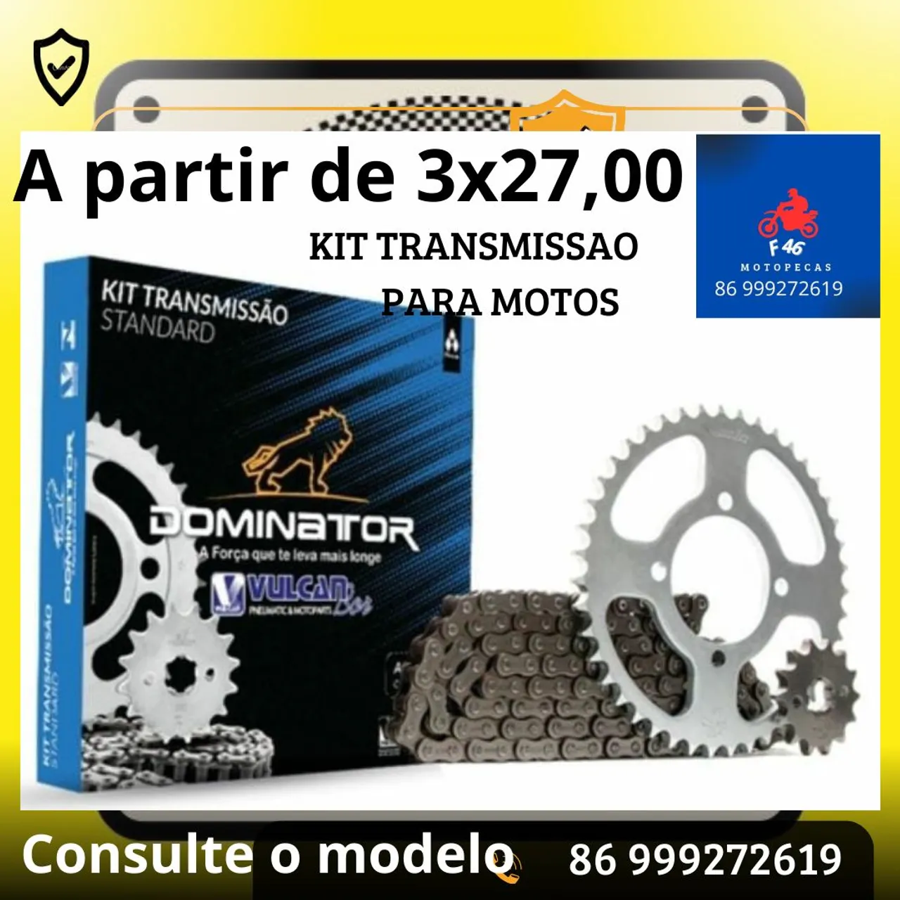 Kit Transmissão Vulcan - F46 Motopeças