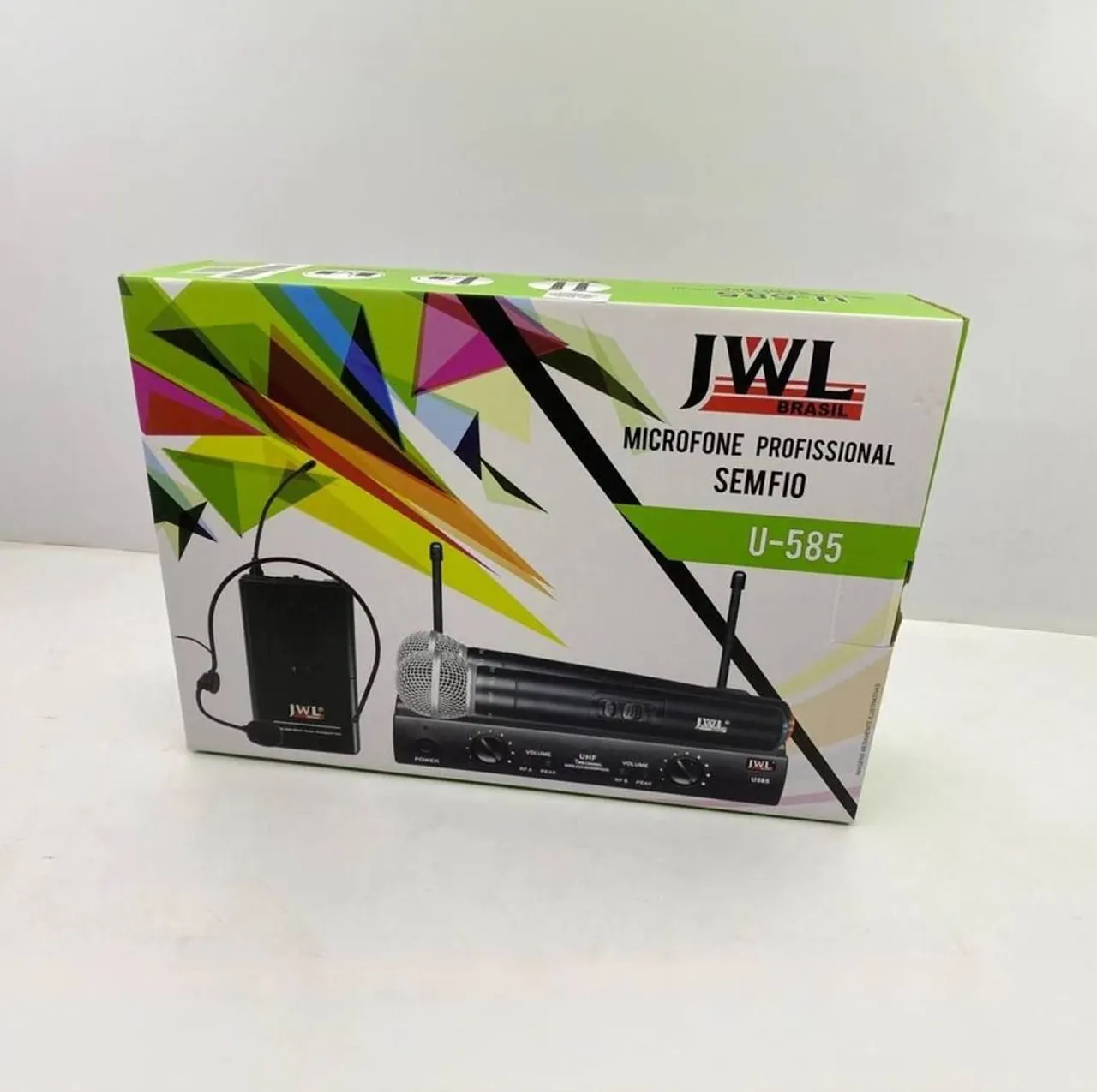 Kit 2 Microfones Sem Fio Profissional JWL U-585