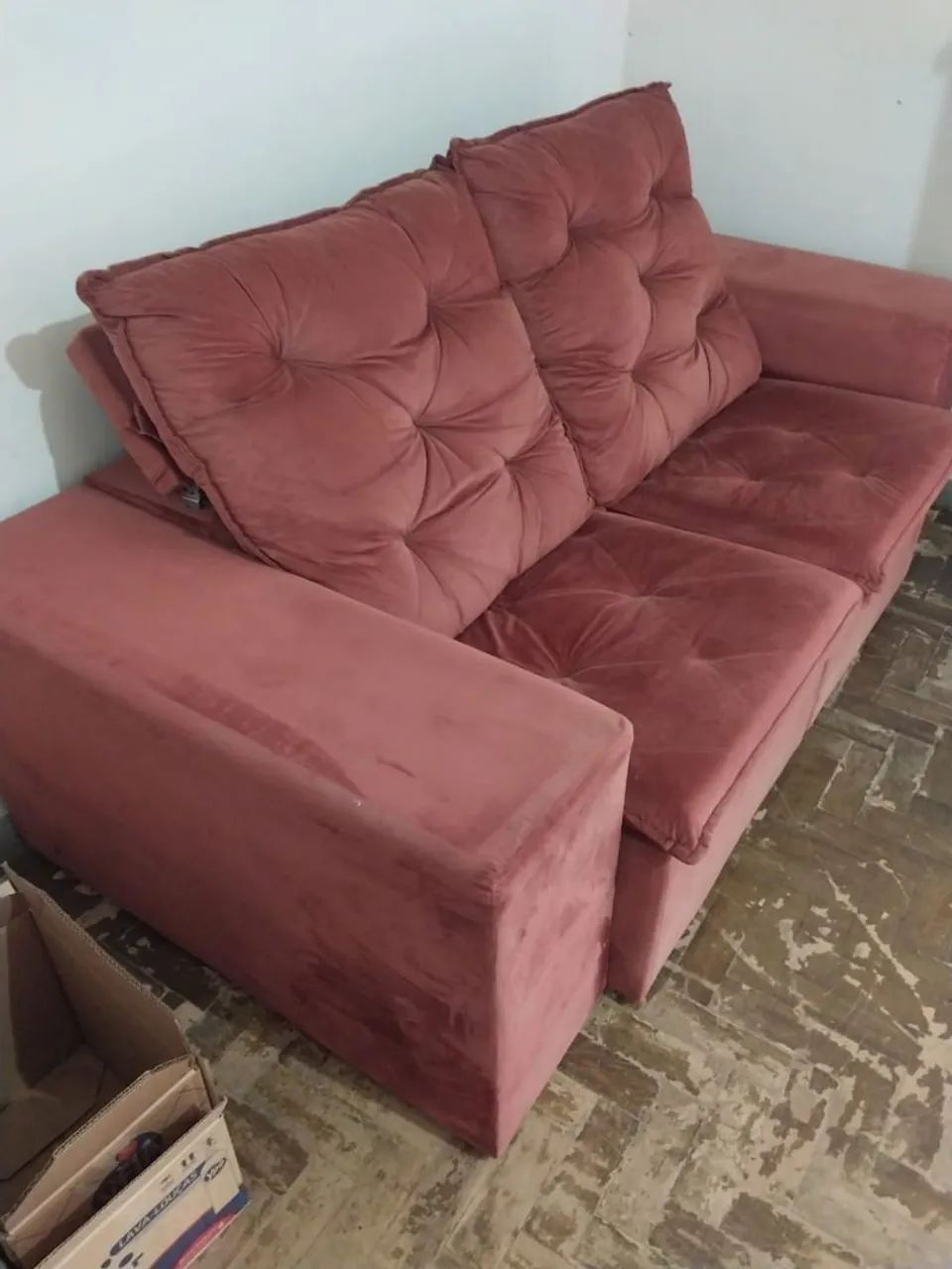 Vendo Sofá Veludo  - Foto 5