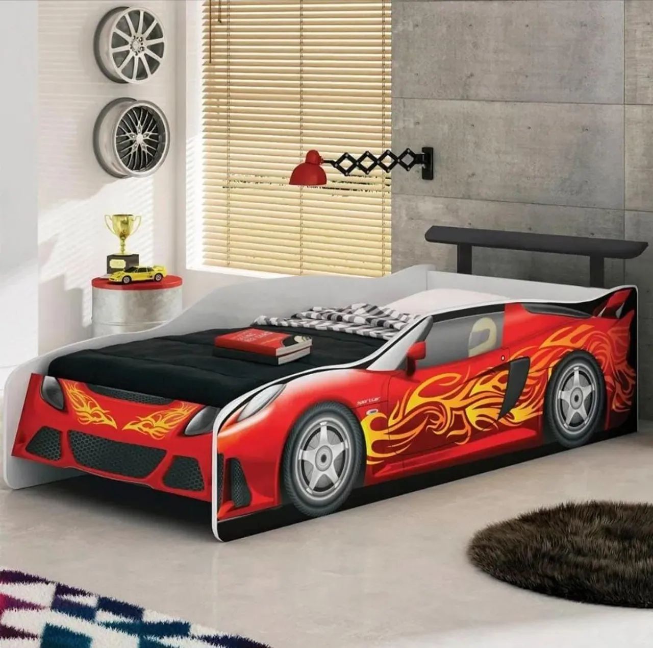 Cama Infantil Carro de Corrida, 100% MDF! BRINDE COLCHÃO ORTOCRIN !!! ACEITO CARTÃO!