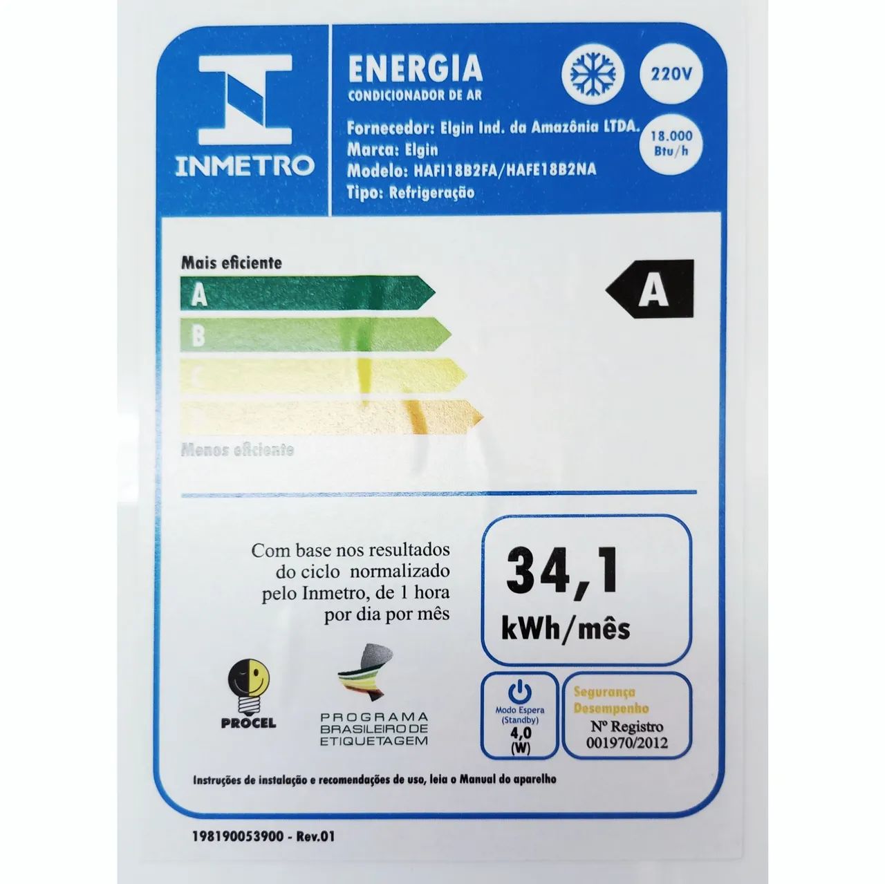 Evaporadora Split Elgin 18000 BTUs Frio Modelo HAFI18B2FA Eco Logic 220V - Foto 3