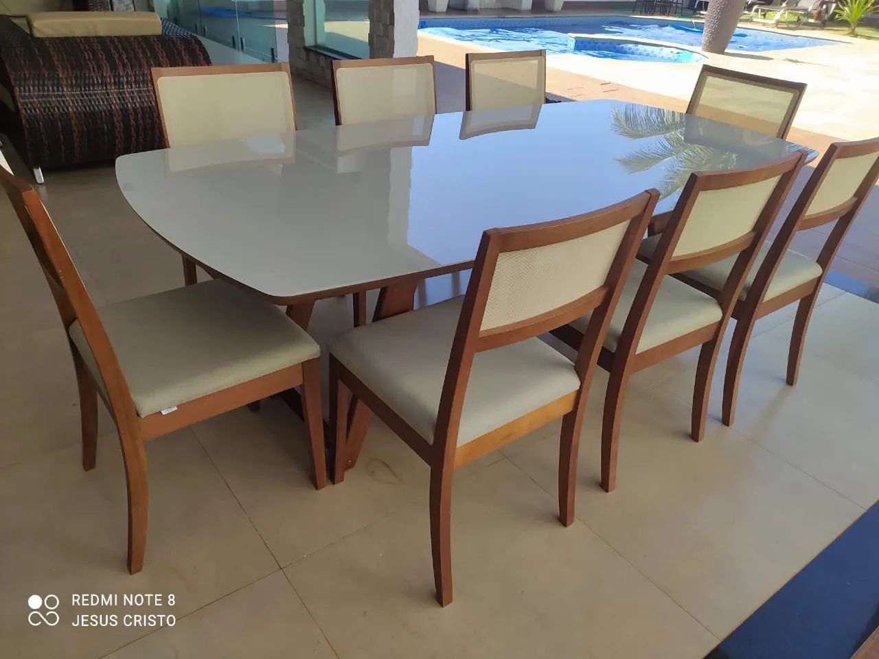 Mesa completa de madeira  - Foto 2
