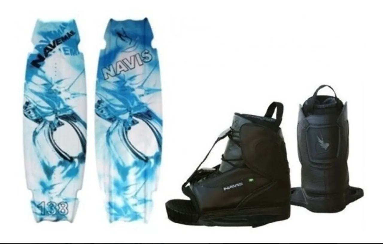 Prancha Wakeboard Navis Navemãe 138+ Bota 095 Wake Surf
