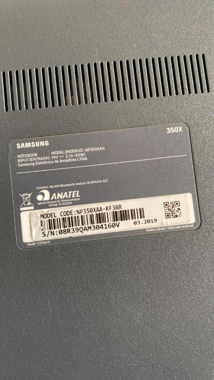 Notebook Samsung NP350XAA IntelCore i3 7th Gen - Foto 3