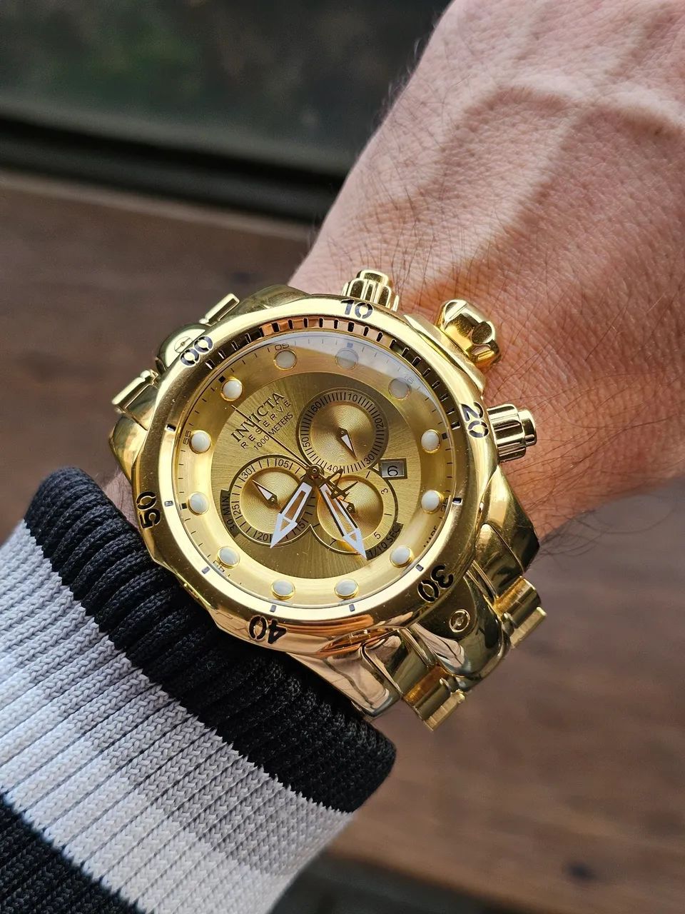 Relógio Invicta venom 14503 Reserve 1000 Metros Dourado único a