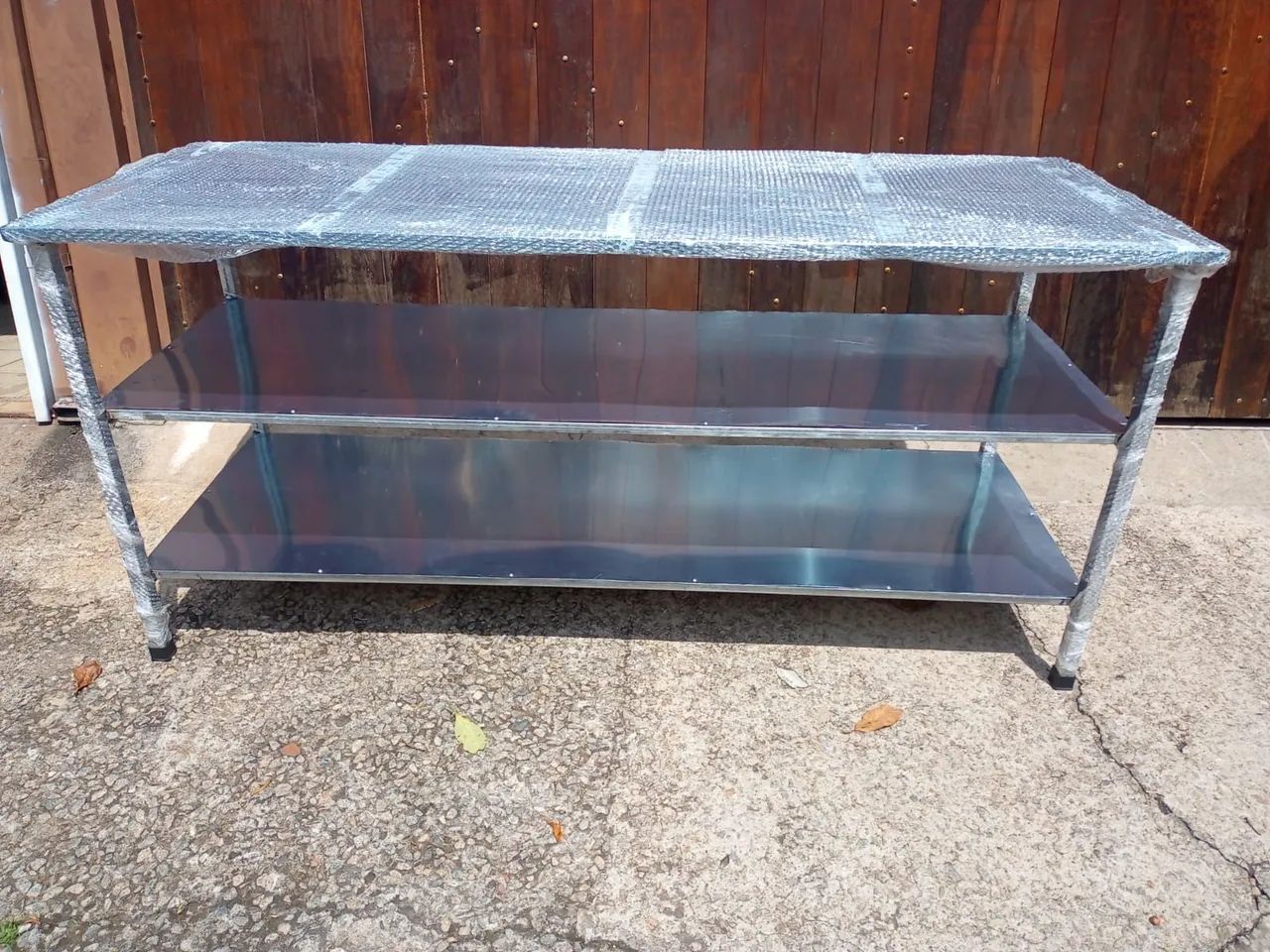 Mesa de Aço Inox 3 Prateleiras - Foto 2