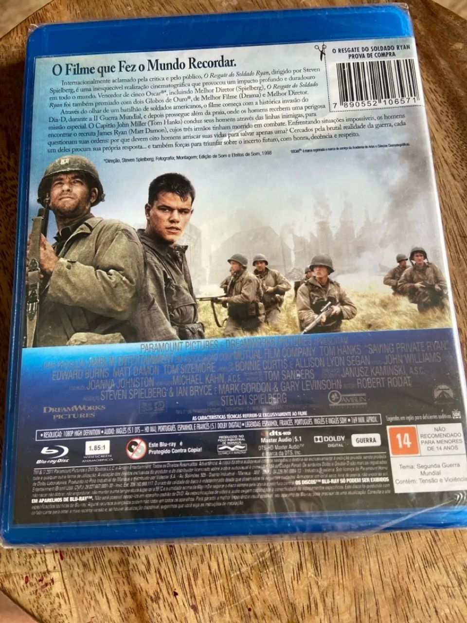 O Resgate do Soldado Ryan - Blu-Ray (Lacrado) - Foto 2