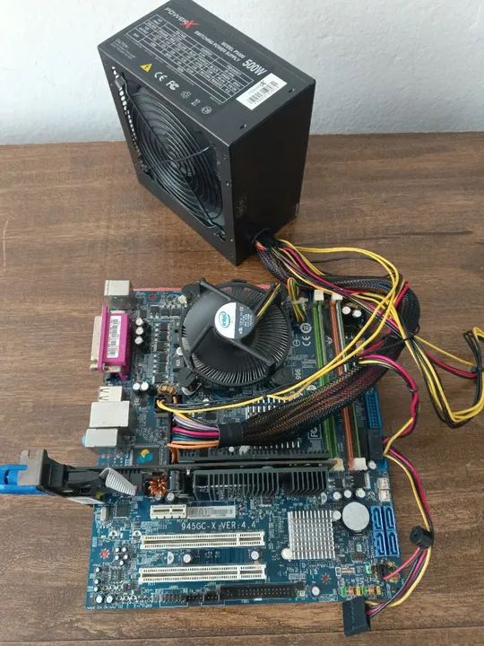 Super kit placa mãe + Intel Pentium + memória 2Gb + placa de vídeo + cooler  - Foto 3