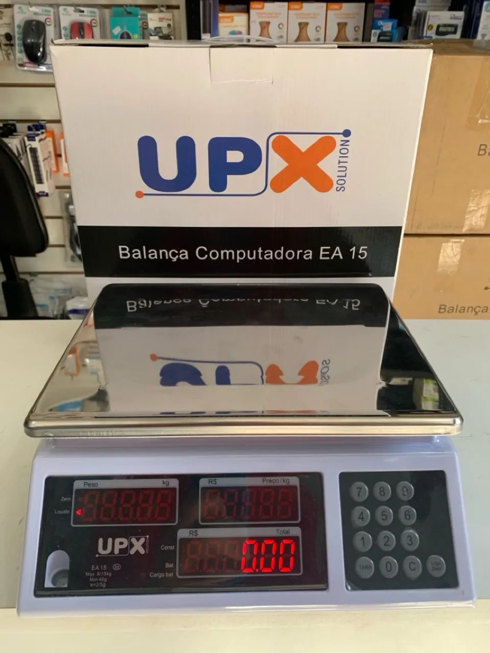 Balança Comercial UPX COM LACRE INMETRO 15KG/Bateria - Foto 2
