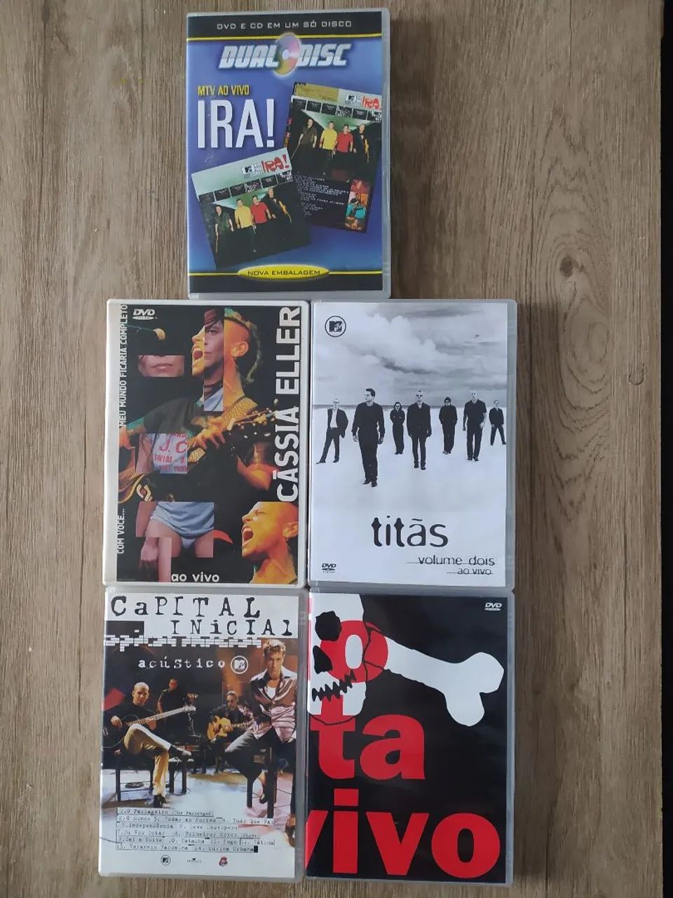 Coleção de DVDs de Bandas de Rock e Pop