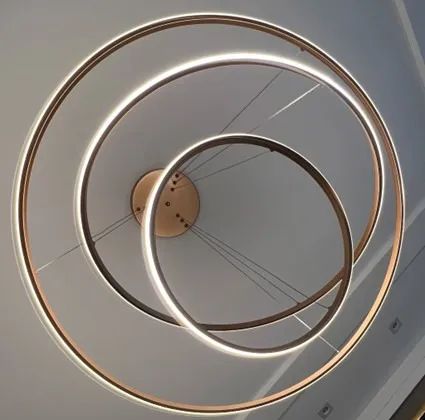 Lustre LED Inverse 3 Aros (Marca: Nordecor) - Foto 4