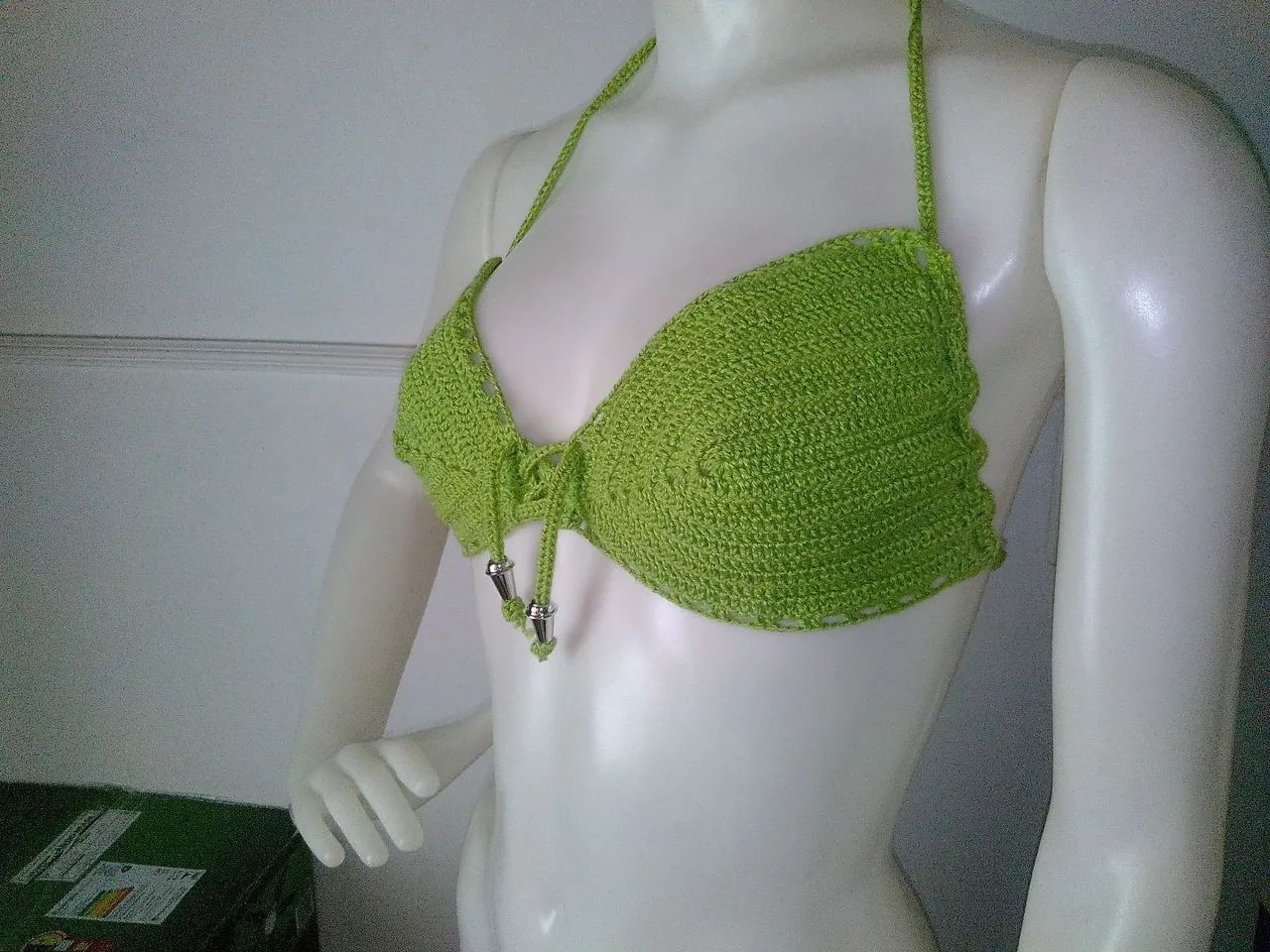 Top crochê verde P - Foto 2
