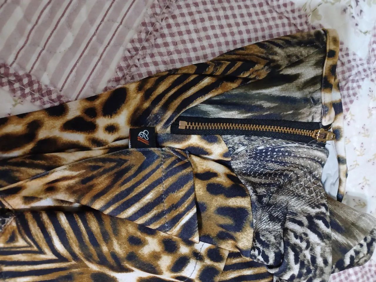 Calça Flare Animal Print núm. 40  marca Canellado - Foto 5