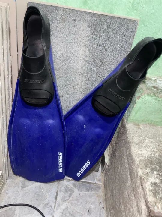 Par de nadadeiras para mergulho, marca seasub