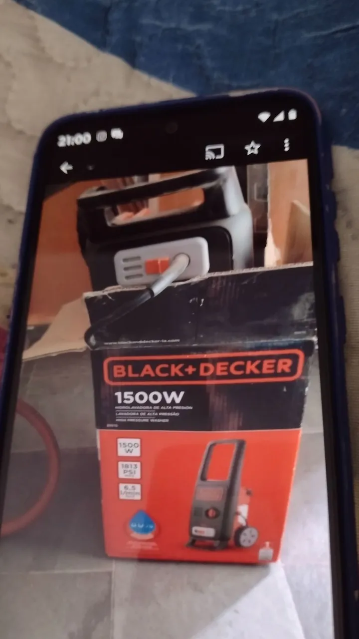 Lavadora de Alta Pressão Black+Decker 1500W