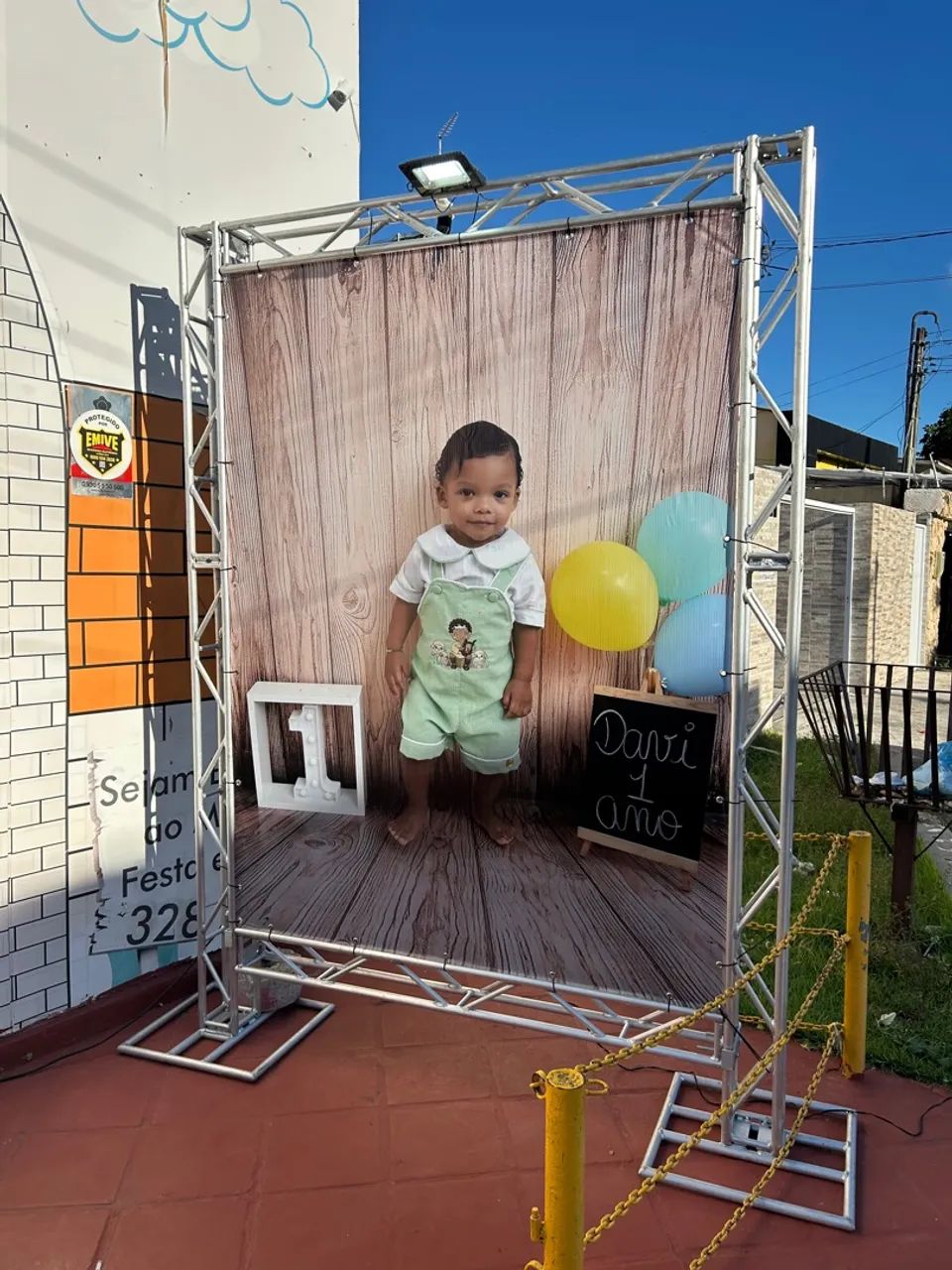 FOTO NA ENTRADA DA FESTA - GRID - BANNER - LONA - Foto 2