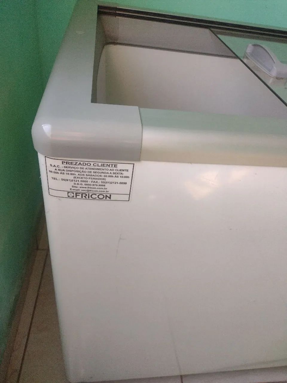 Freezer horizontal tampa de vidro  - Foto 6