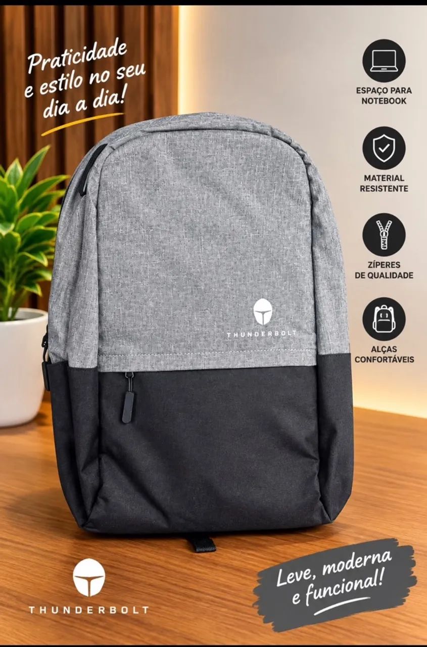 Mochila cinza