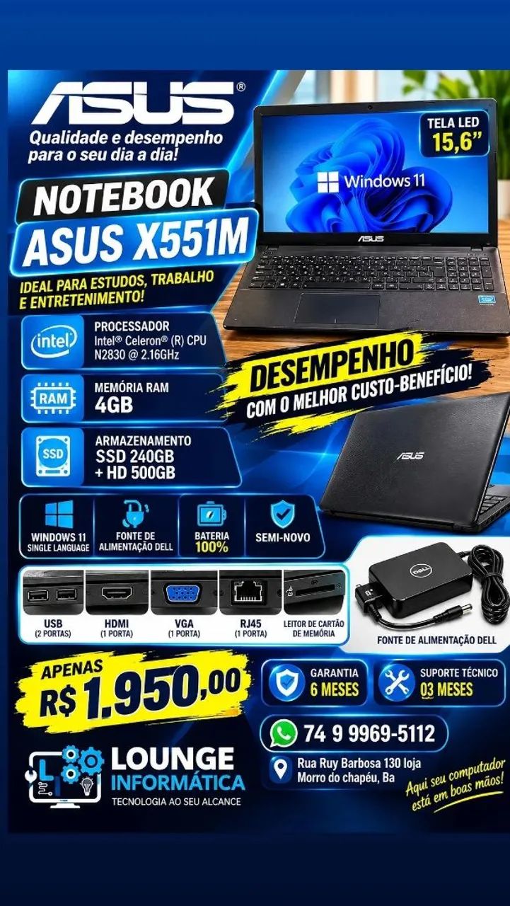 Notebook Asus X551M