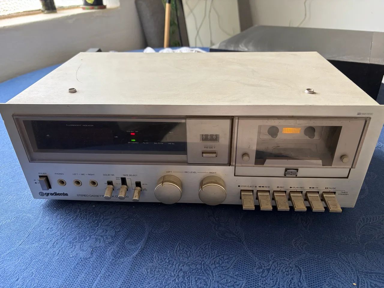 Toca fitas Gradiente Stereo Cassete Deck CD 4000