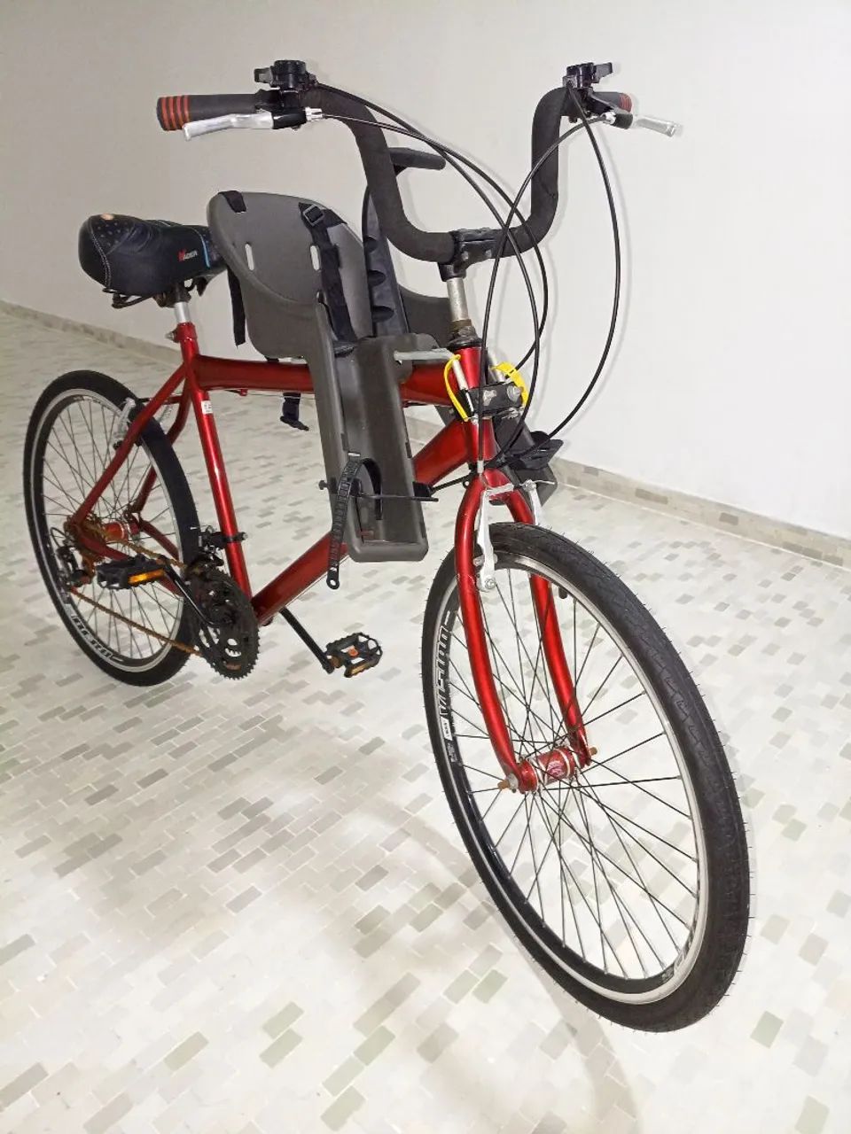 Bicicleta completa com cadeirinha de criança  - Foto 2
