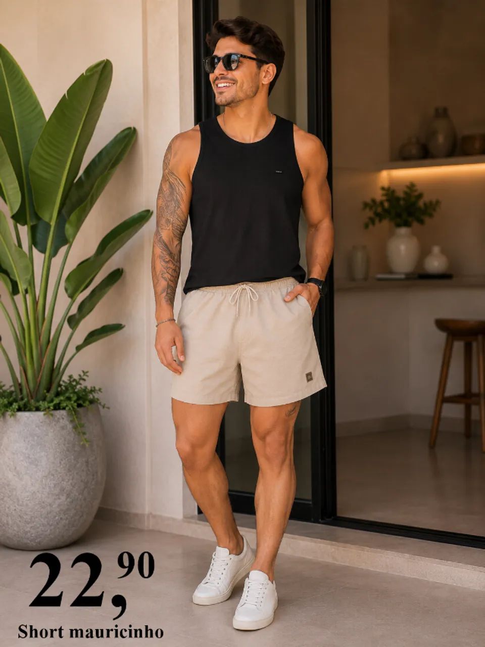 Promoção de pontas de peças masculinas