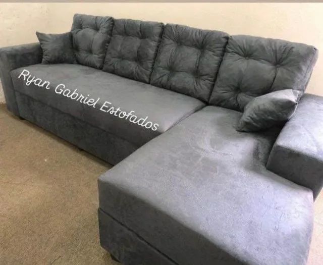 Promoção Sofá 4 Lugares com Chaise de Fábrica - Foto 2