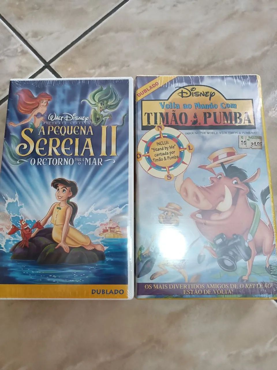 Fitas VHS Desenho Disney 