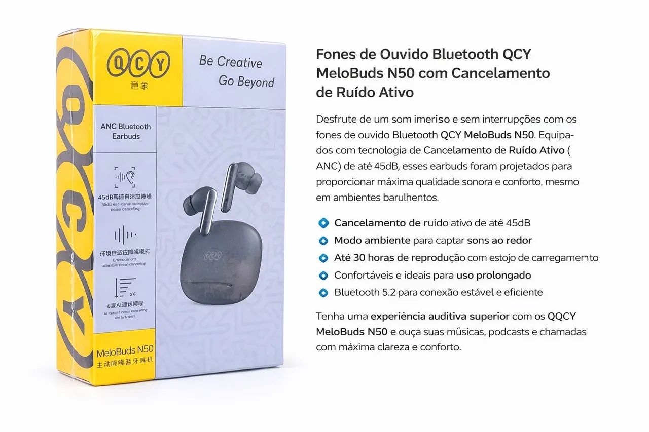 Fone de ouvido bluetooth- Preto  - Foto 2