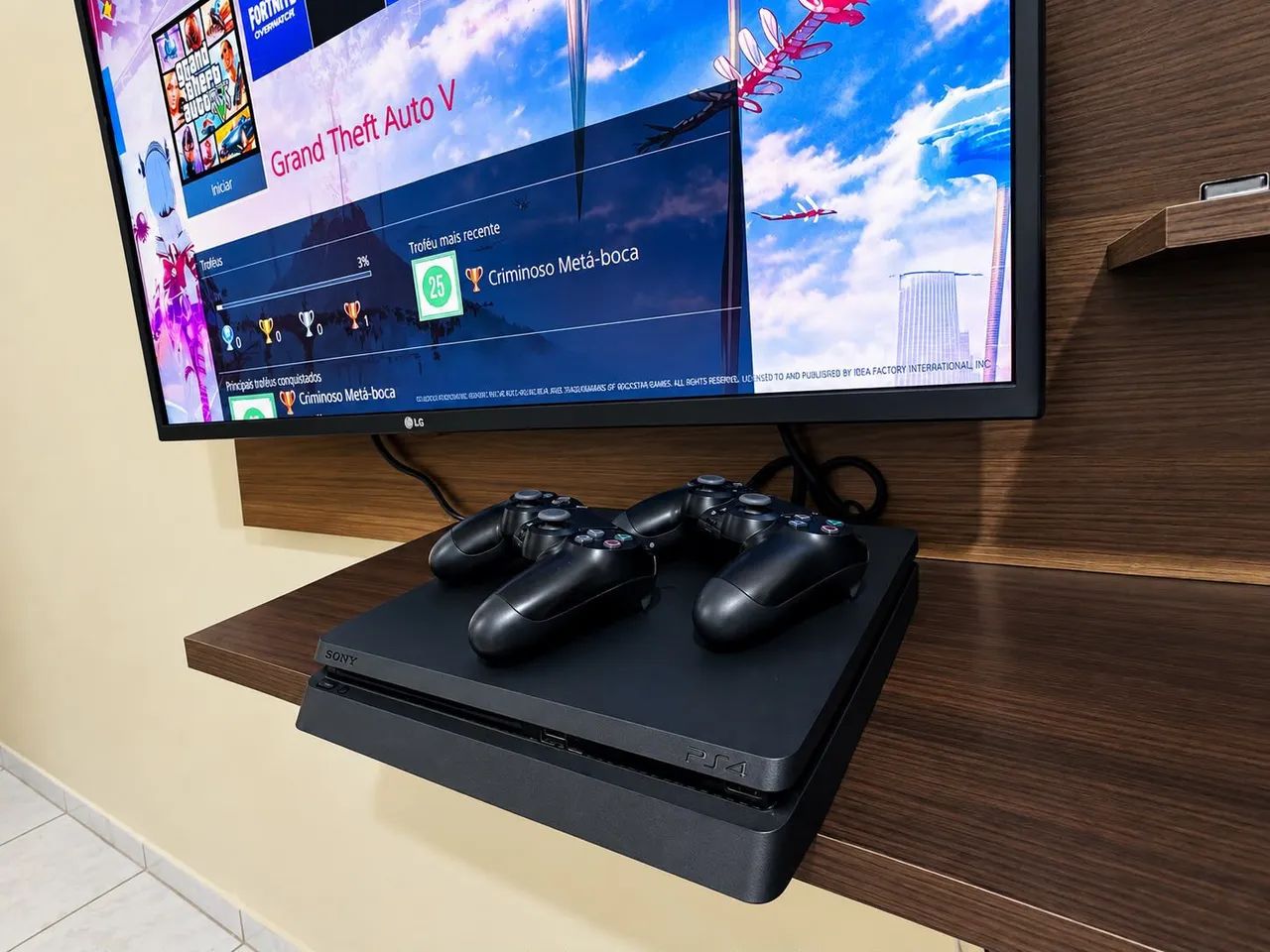 ?VENDO  PS4 SLIM + 2 CONTROLES 