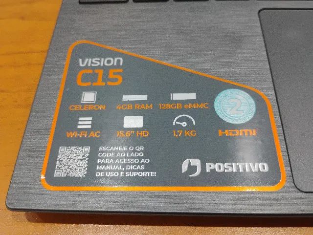 Notebook Positivo Vision C15 - 4GB RAM / 128GB - Foto 2
