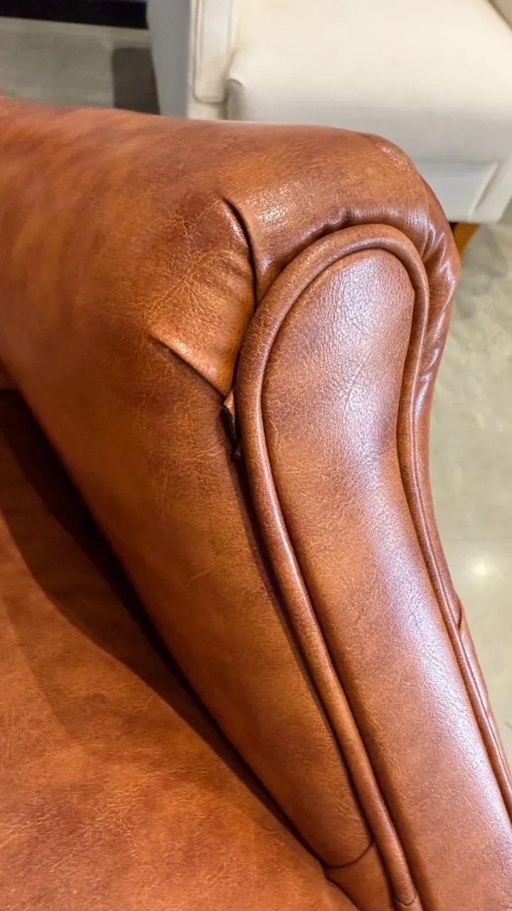 POLTRONA YARA COURISSIMO CAMEL (PEQUENAS AVARIAS) - Foto 5