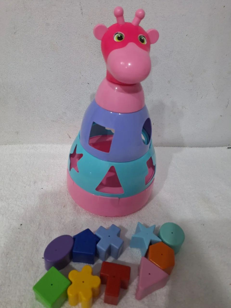 Brinquedo de bebê girafa com blocos completa  - Foto 2