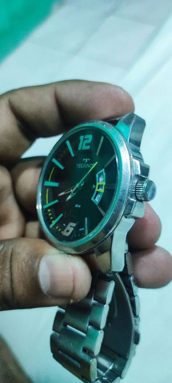 Relógio tecnos pulseira de aço  - Foto 2